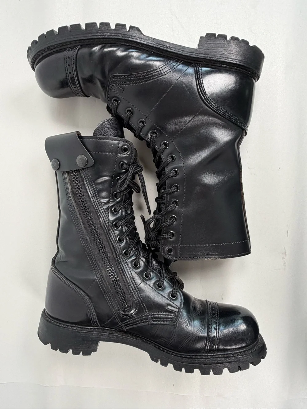 Corcoran Men’s Jump Boots Size 9 M Side Zip Black Leather #985 Made in USA